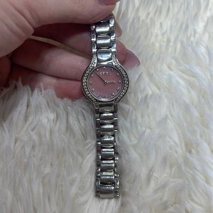 Ebel Beluga Pink MOP Dial Diamond Watch